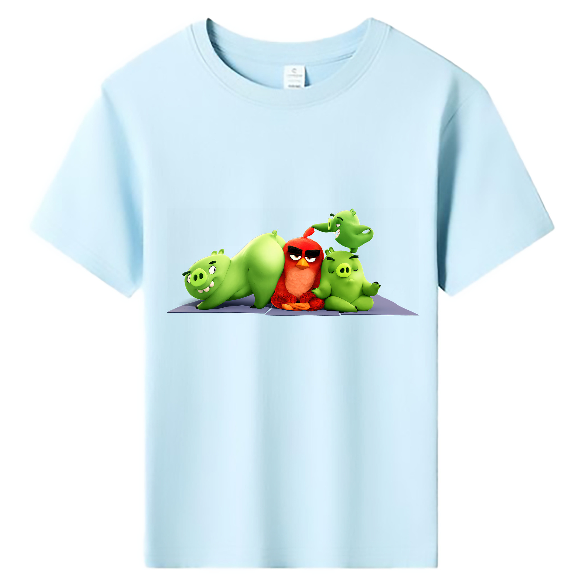 （画像用） Angry Birds アングリーバード 綿100％キッズTシャツ（フロントプリント）